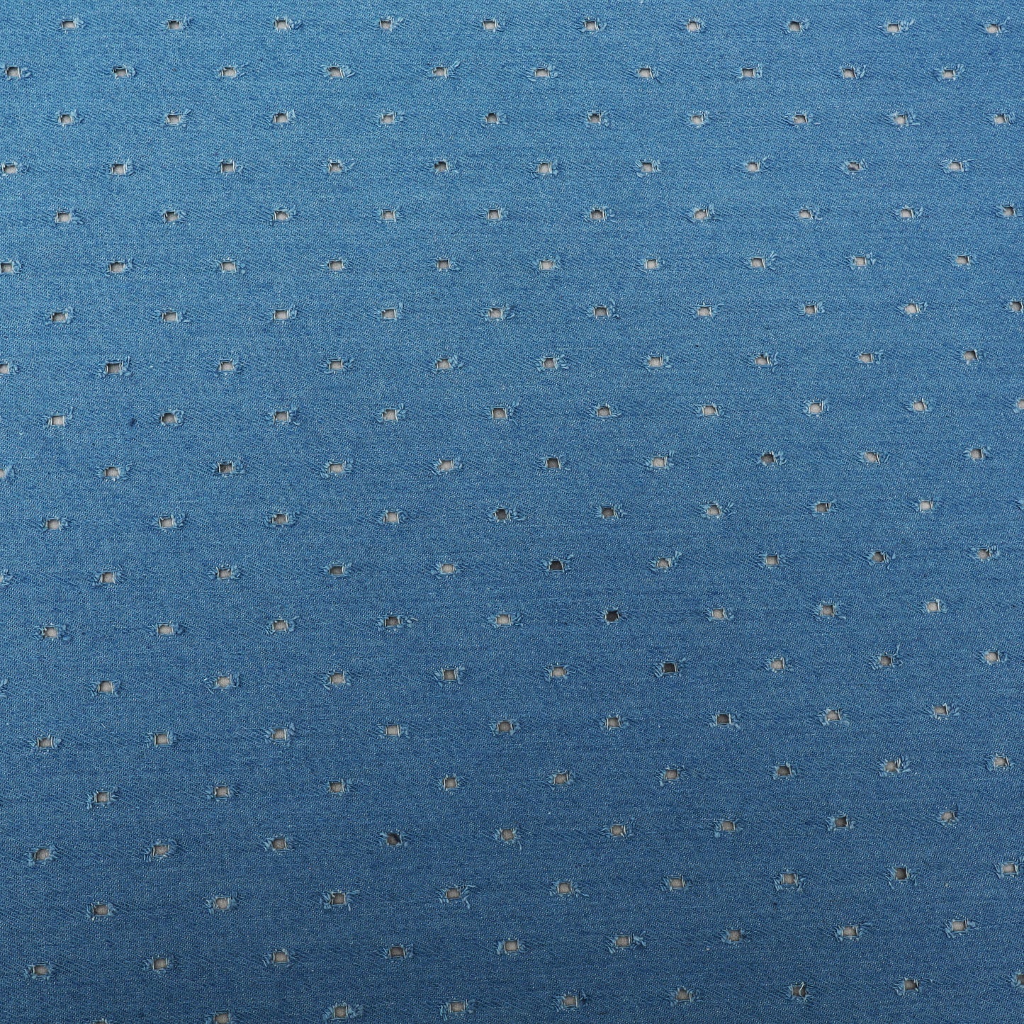 Sky Blue Color Denim Embroidery Fabric