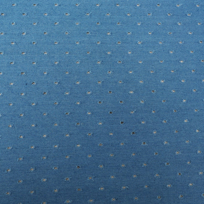 Sky Blue Color Denim Embroidery Fabric