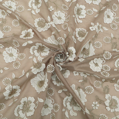 Chanderi Embroidery Fabric