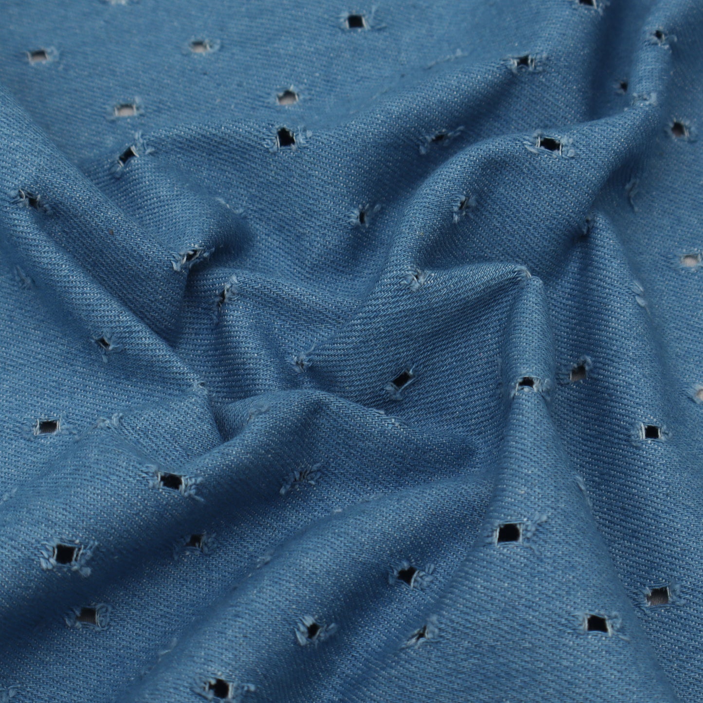 Denim Embroidery Fabric