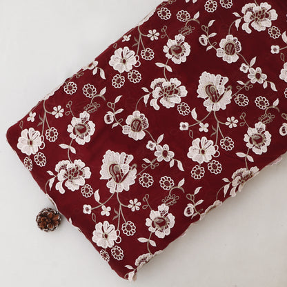 Chanderi Embroidery Fabric
