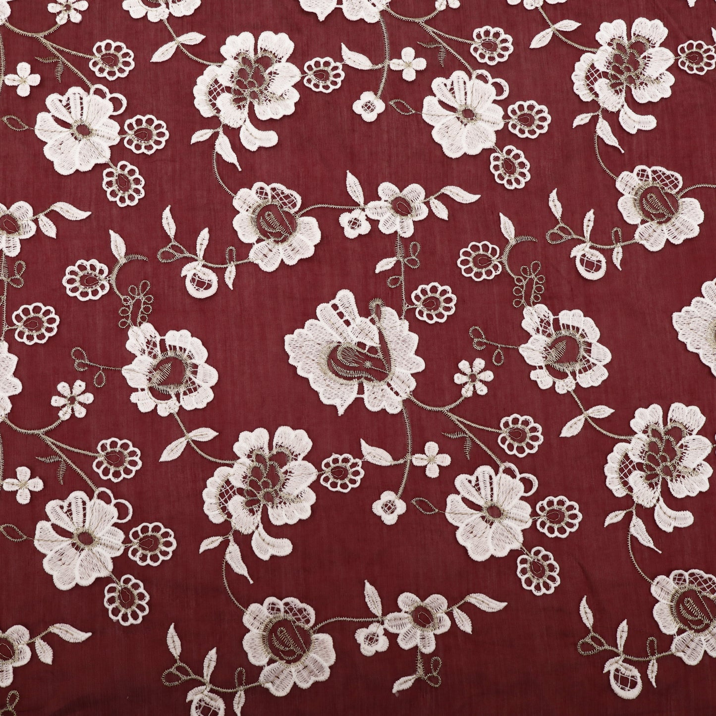 Chanderi Embroidery Fabric
