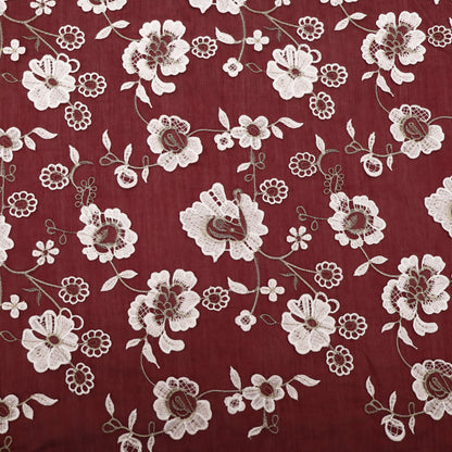 Chanderi Embroidery Fabric