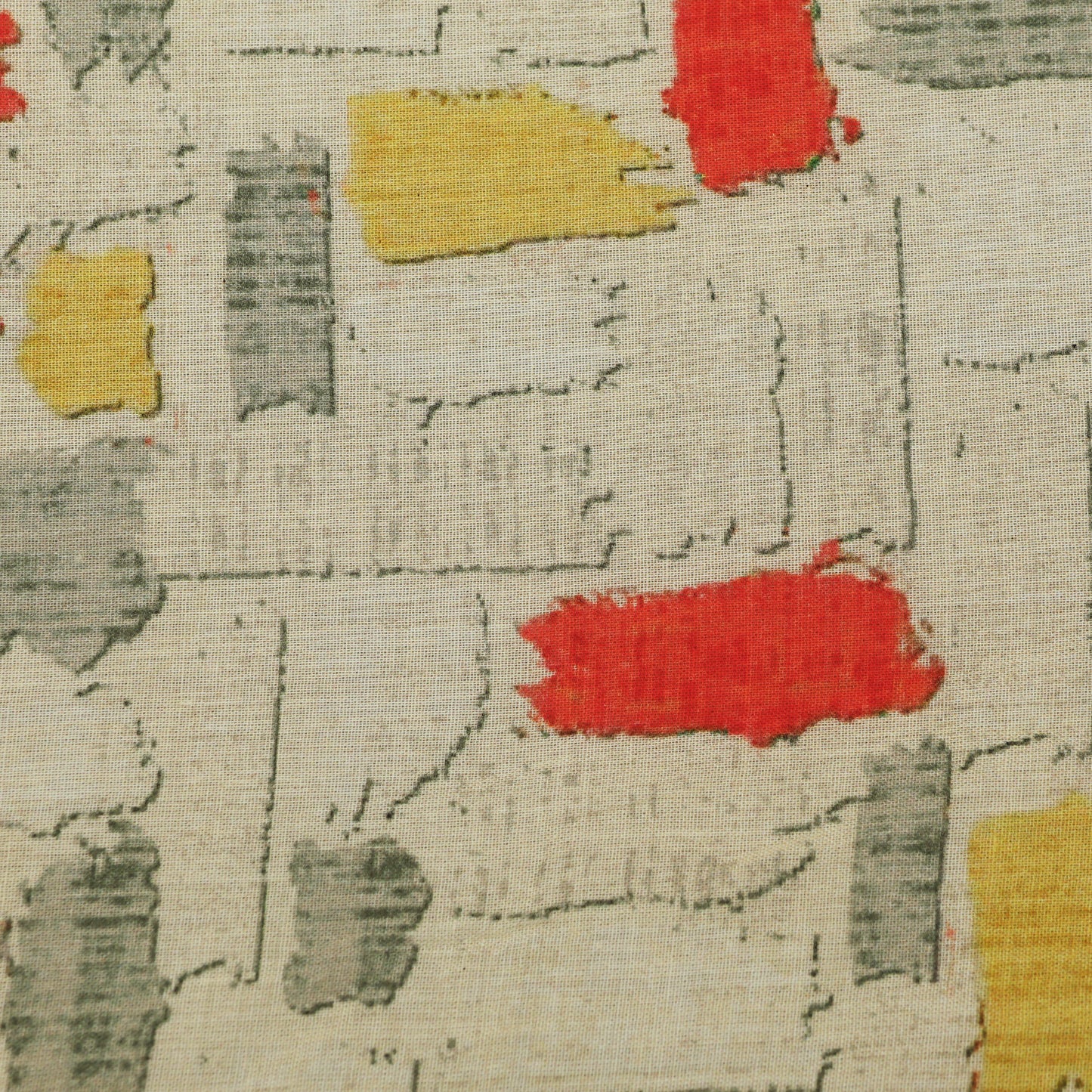 Cotton Printed Border Embroidery Fabric