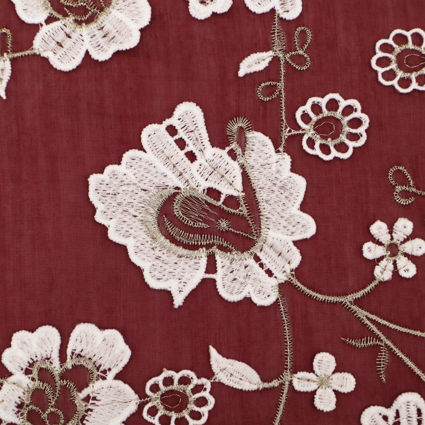 Chanderi Embroidery Fabric