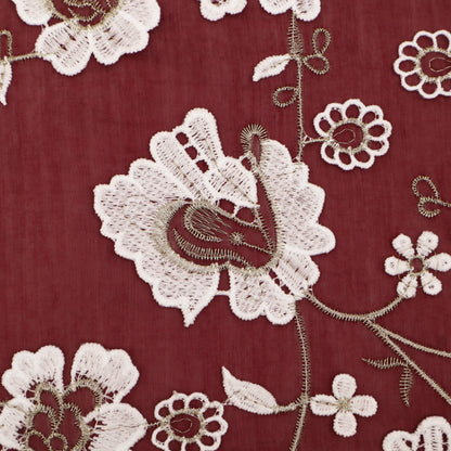 Chanderi Embroidery Fabric