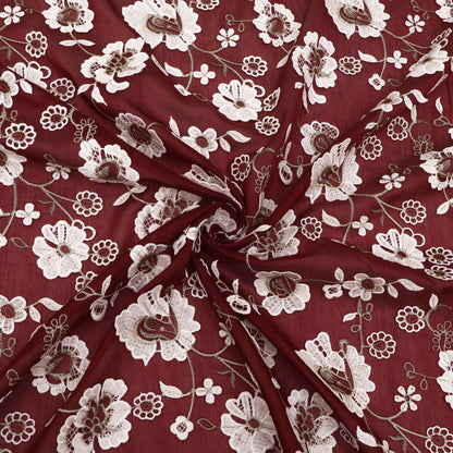 Chanderi Embroidery Fabric