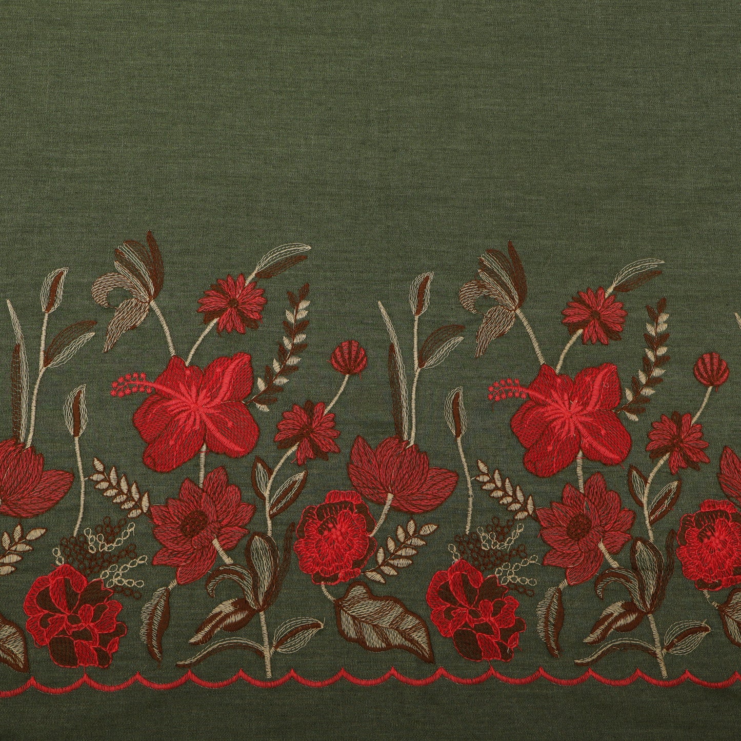 Demin Embroidery Fabric