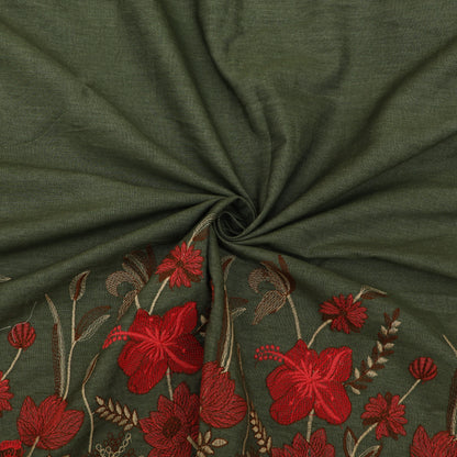 Demin Embroidery Fabric