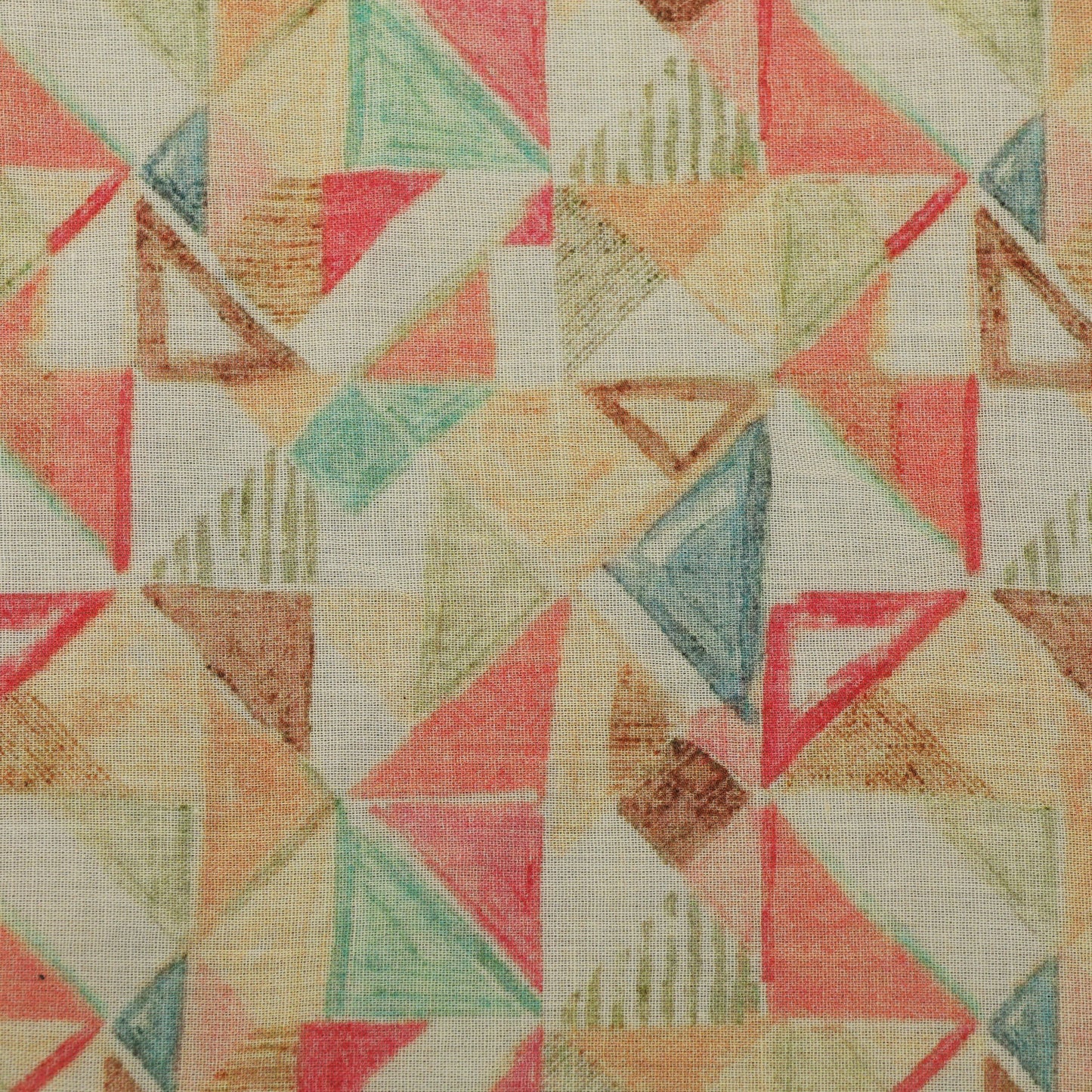 Cotton Printed Border Embroidery Fabric