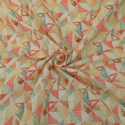 Cotton Printed Border Embroidery Fabric