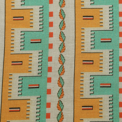 Cotton Printed Border Embroidery Fabric