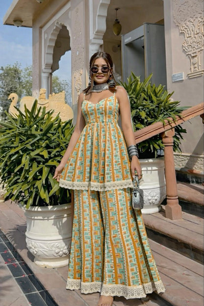 Cotton Printed Border Embroidery Fabric