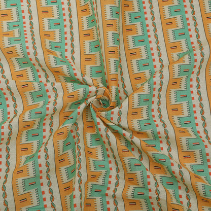 Cotton Printed Border Embroidery Fabric