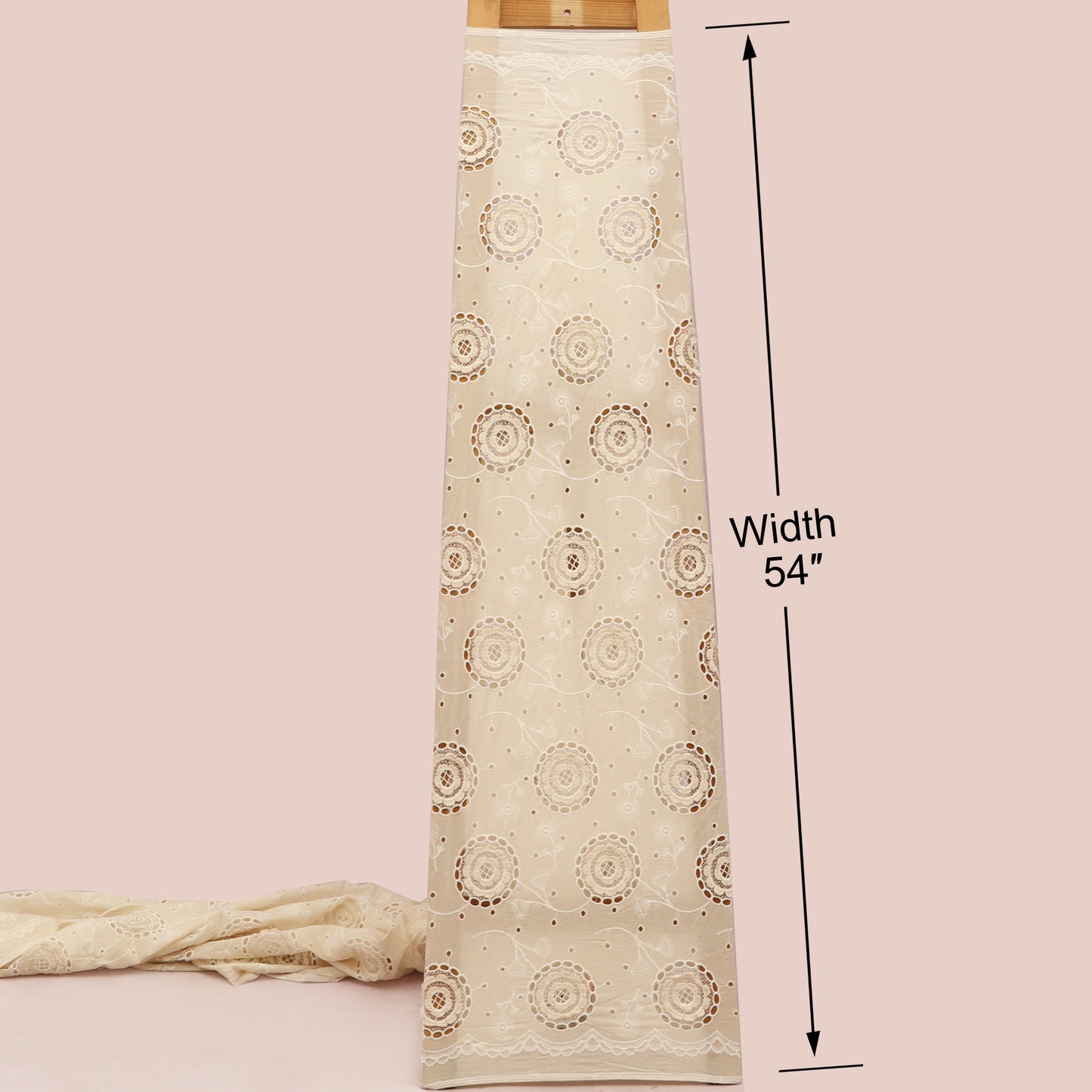 Net Lycra Embroidery Fabric