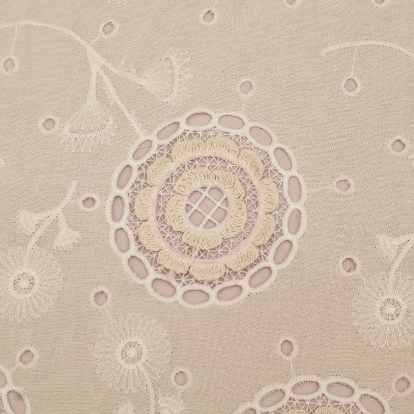 Net Lycra Embroidery Fabric
