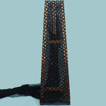 Colored Net Embroidery Fabric