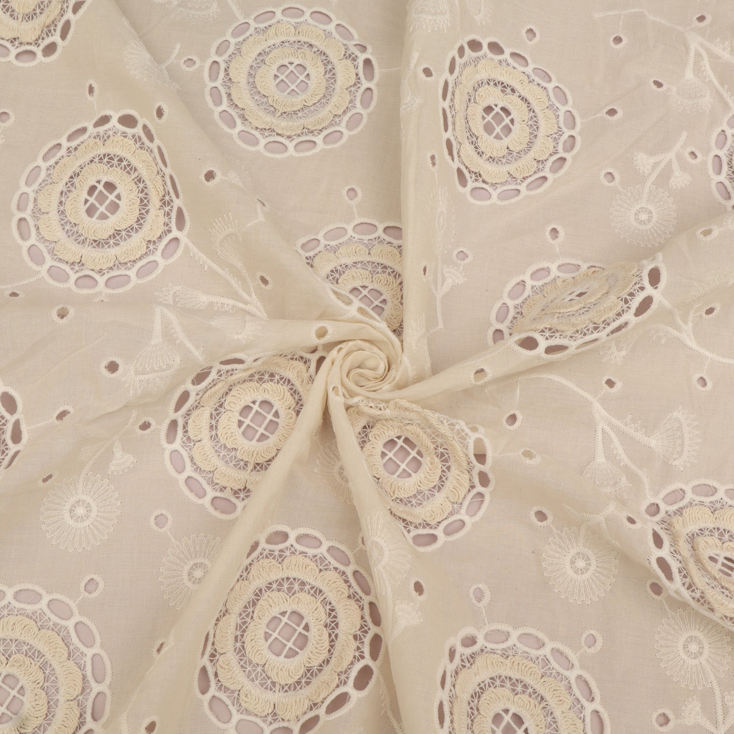 Net Lycra Embroidery Fabric