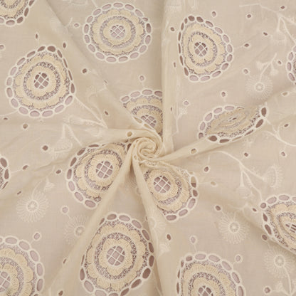 Net Lycra Embroidery Fabric