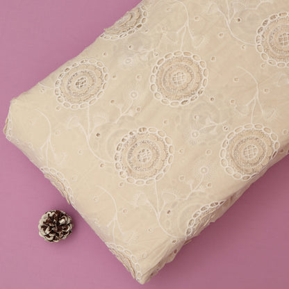 Net Lycra Embroidery Fabric