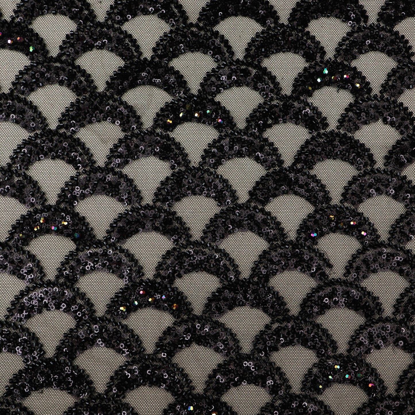Colored Net Embroidery Fabric