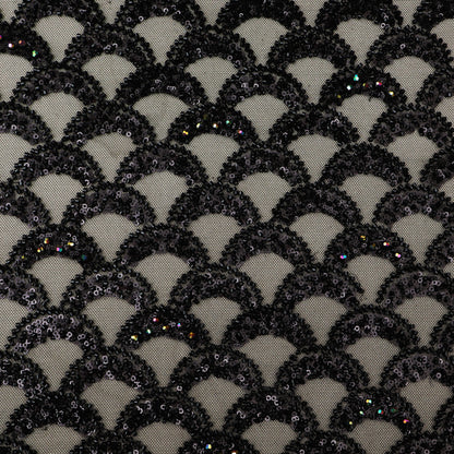 Colored Net Embroidery Fabric