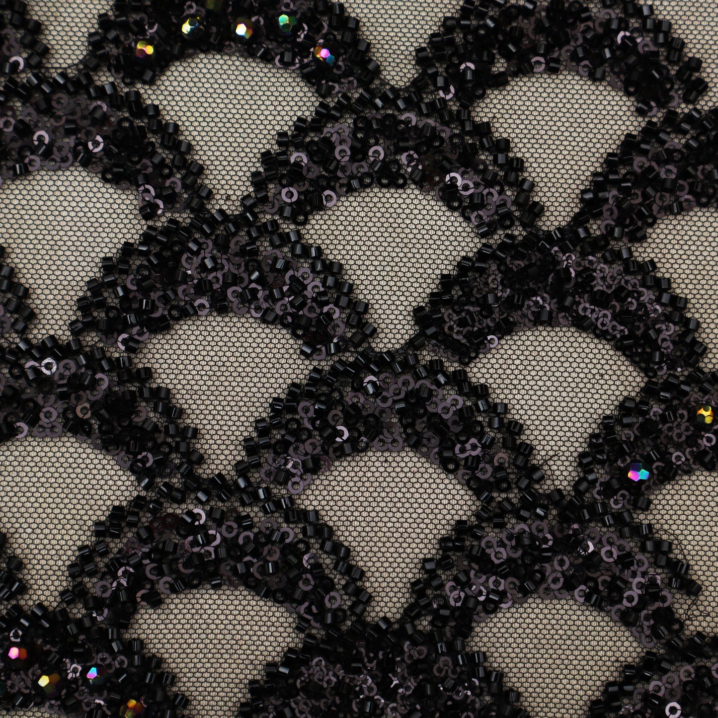 Colored Net Embroidery Fabric