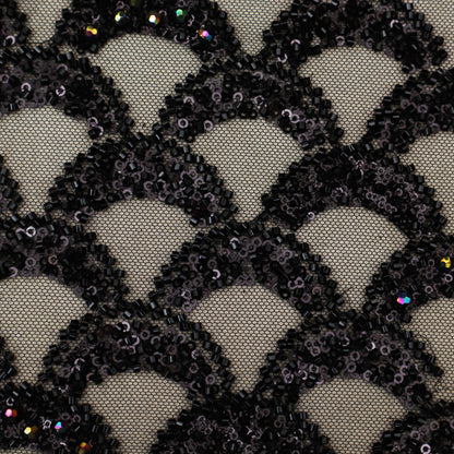 Colored Net Embroidery Fabric