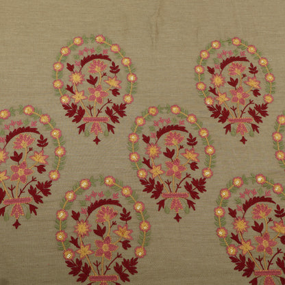 Denim Embroidery Fabric