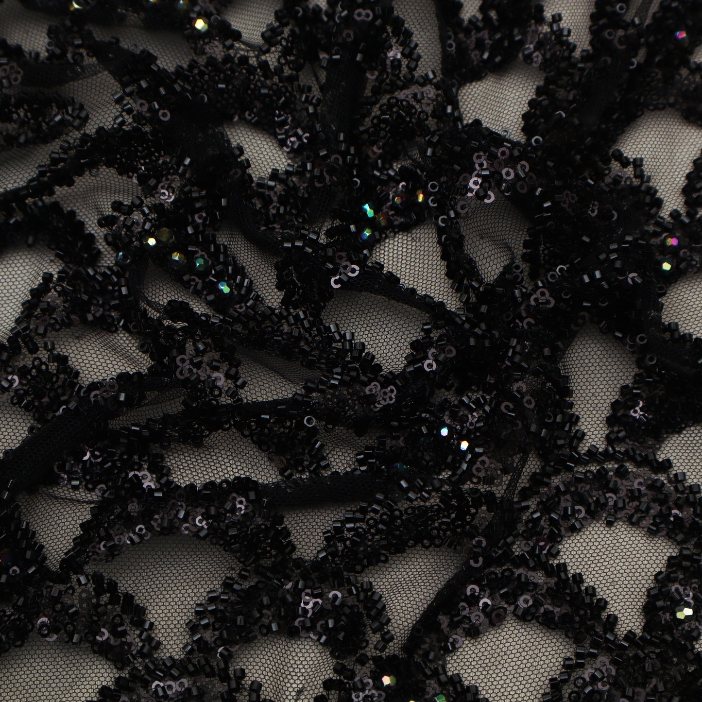 Colored Net Embroidery Fabric