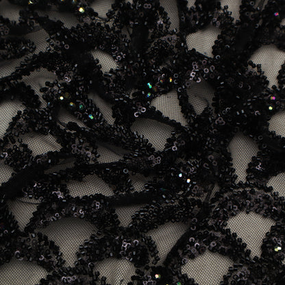 Colored Net Embroidery Fabric