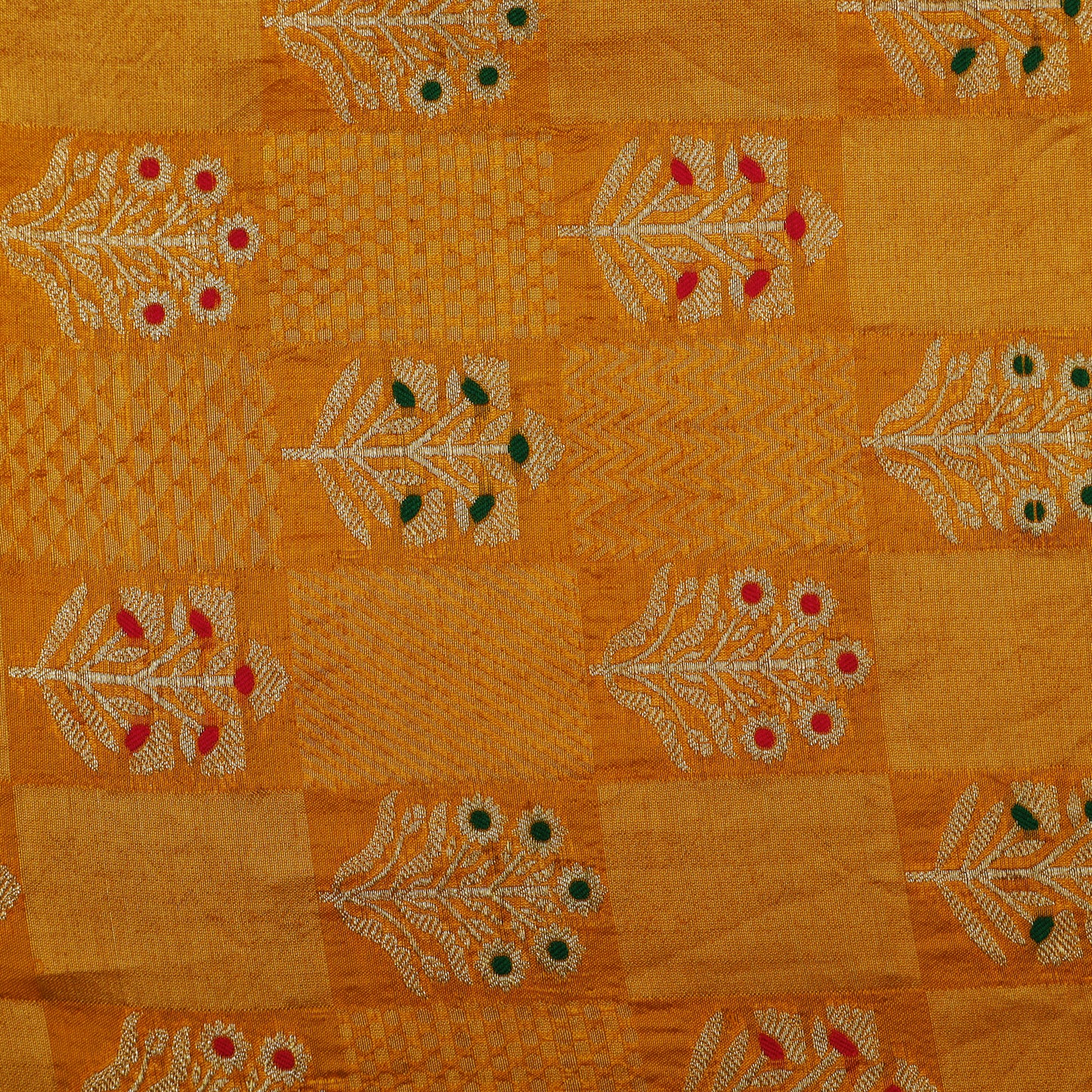 Mustard Color Brocade Fabric