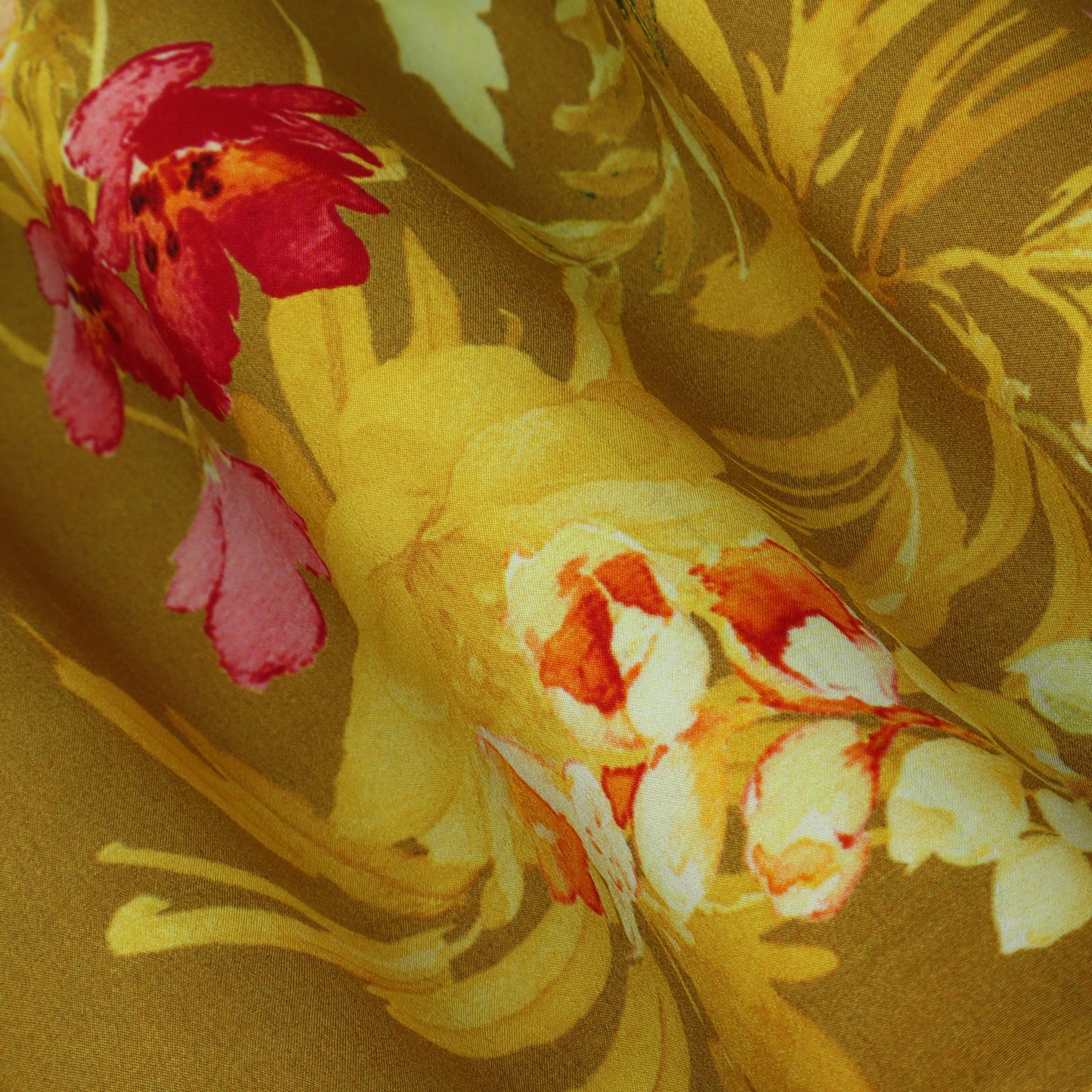 Multicolor Crepe Print Fabric