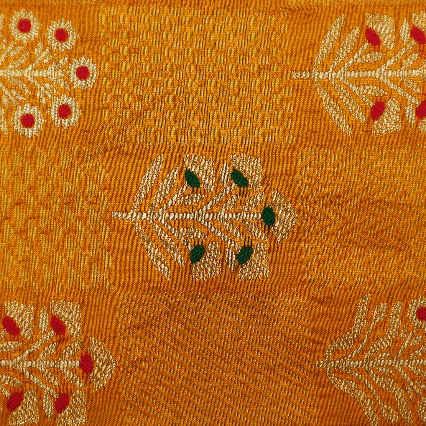 Mustard Color Brocade Fabric