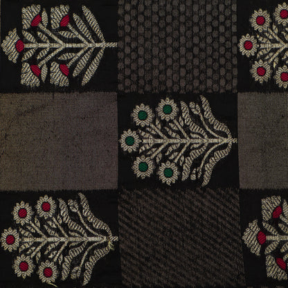 Black Color Brocade Fabric