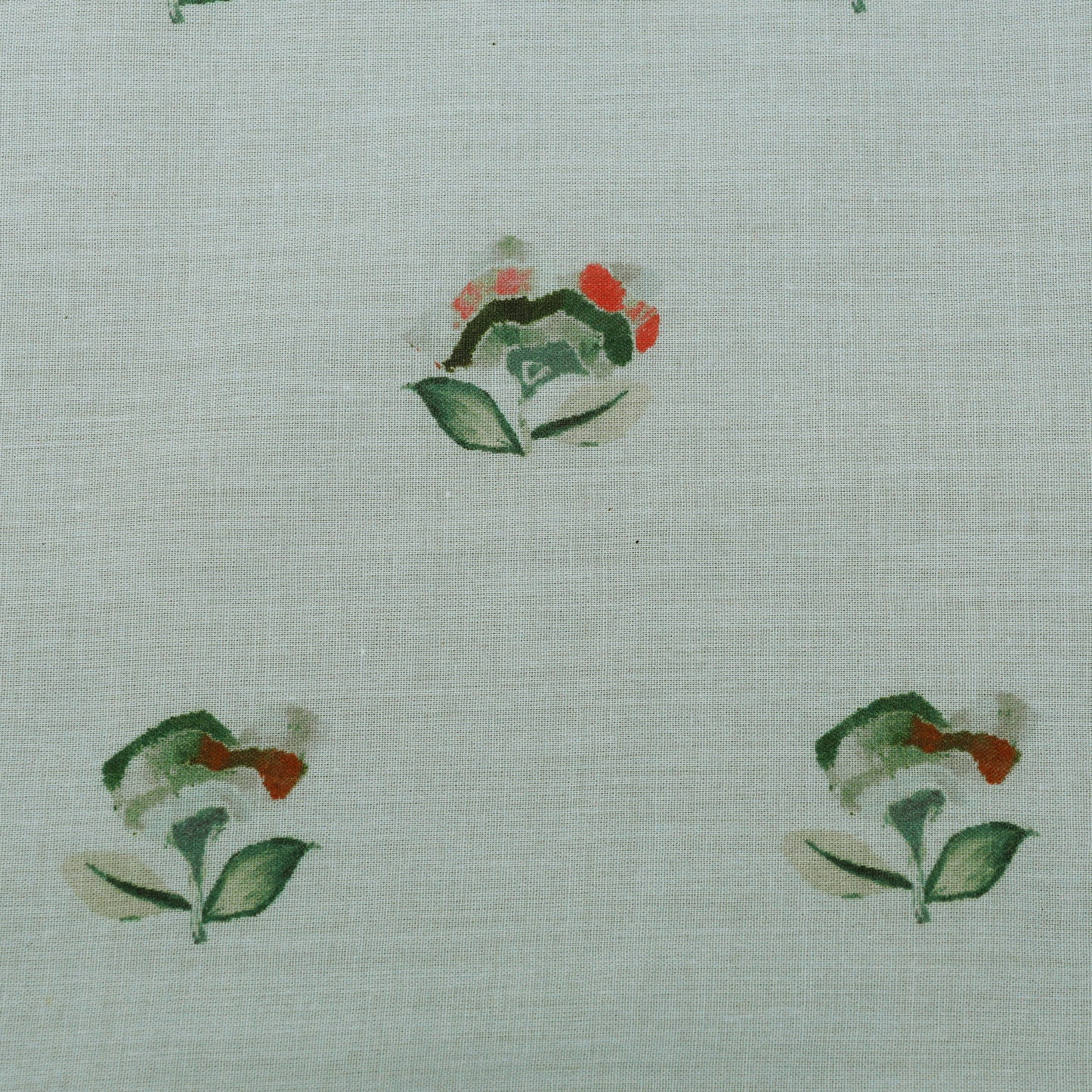 Sky Blue Color Cotton Printed Border Embroidery Fabric