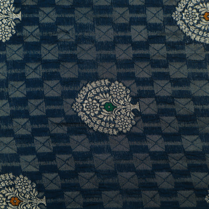 Blue Color Brocade Fabric