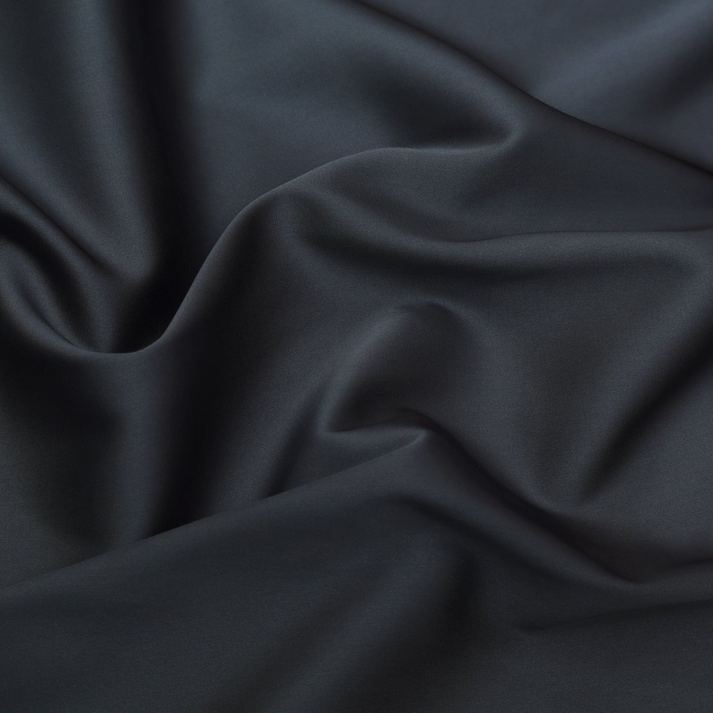 Charcoal Grey Color Armani Satin Fabric