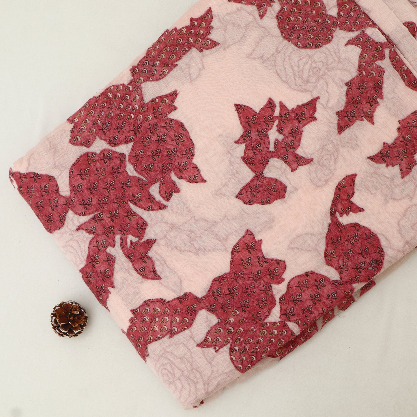 Chanderi Embroidery Fabric