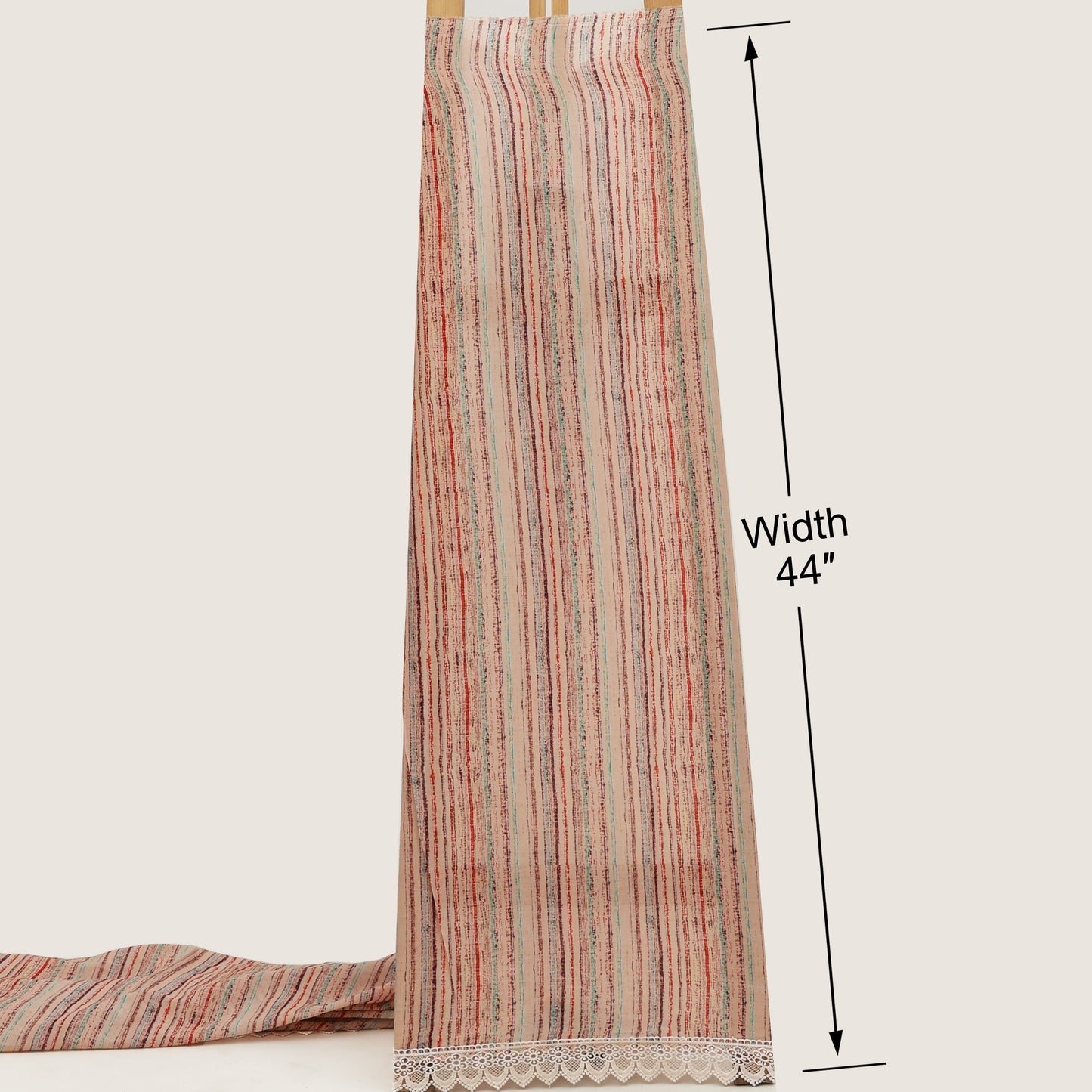 Cotton Printed Border Embroidery Fabric