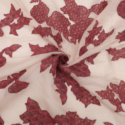 Chanderi Embroidery Fabric