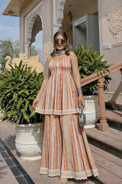 Cotton Printed Border Embroidery Fabric