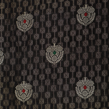 Black Color Brocade Fabric