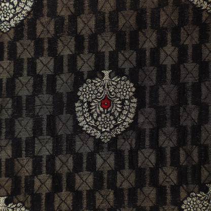 Black Color Brocade Fabric