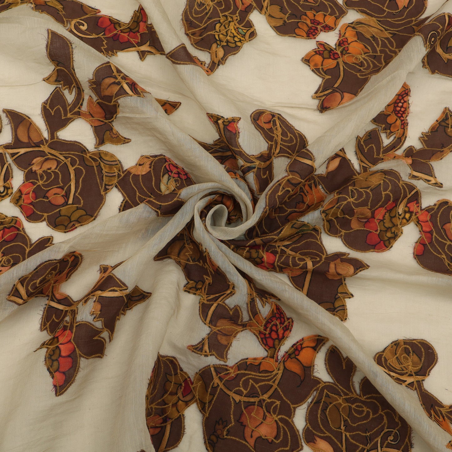 Chanderi Embroidery Fabric