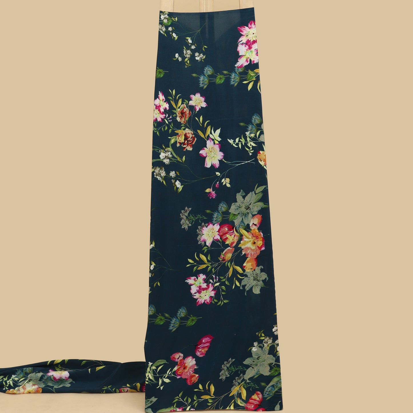 Multicolor Crepe Print Fabric