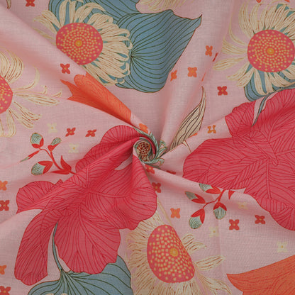 Floral Design Cotton Printed Fabric