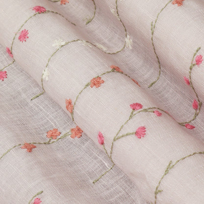 Colored Linen Embroidery Fabric