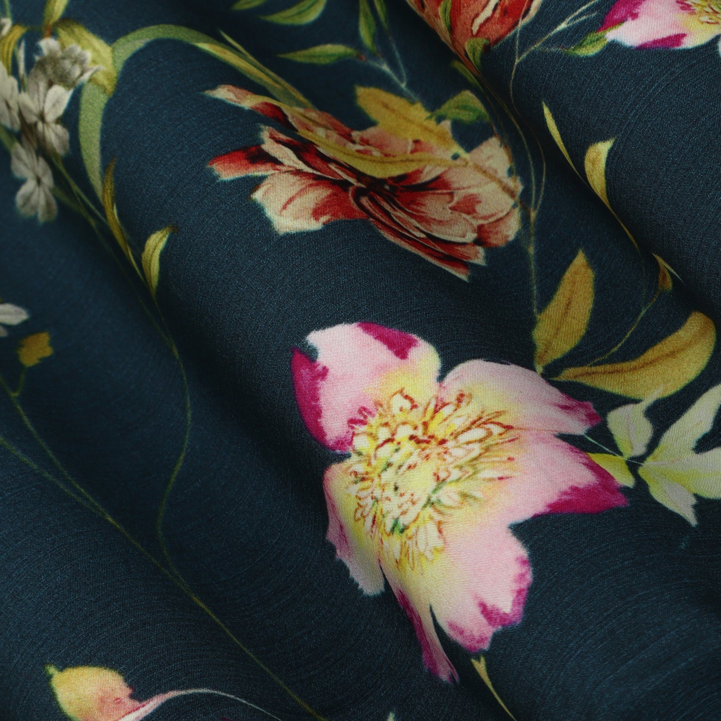 Multicolor Crepe Print Fabric