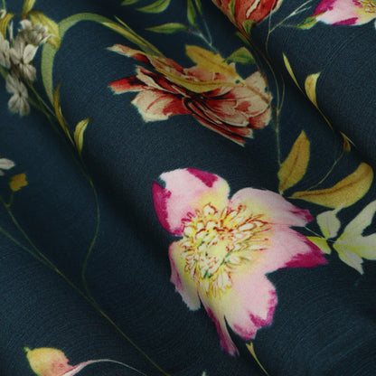 Multicolor Crepe Print Fabric